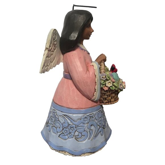 Basket Of Easter Blessings Angel Figurine Jim Shore Heartwood Creek 2021 - Picture 6 of 16
